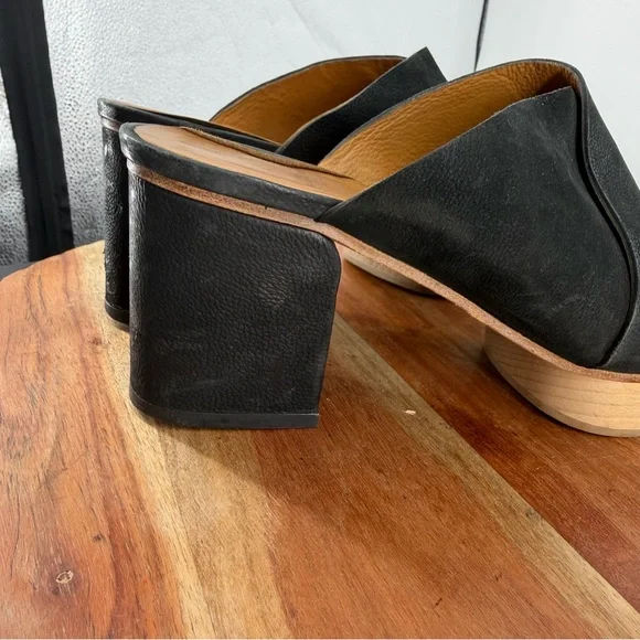 Coclico Richie Clog platform heels Black Leather 39 8.5 - Picture 6 of 11